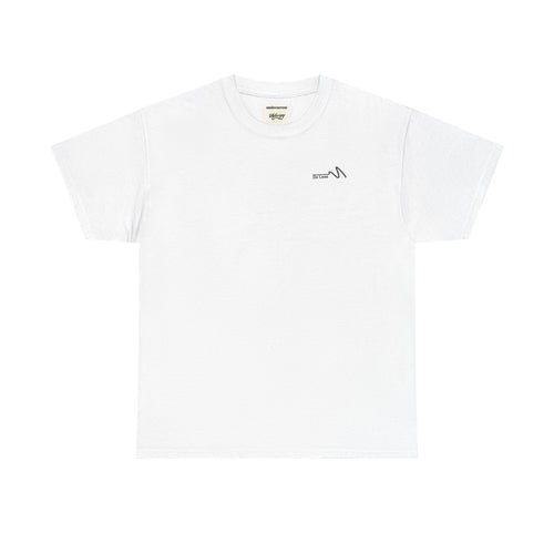 Break Shape Find Flow Graphic Tee — Retro Neon Typography Back Print