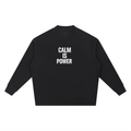 Knitted Round Neck Oversize Sweatshirt